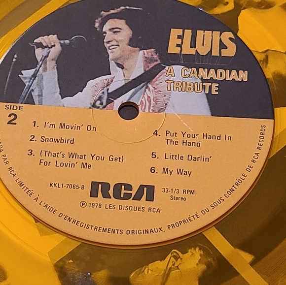 Elvis Presley A Canadian Tribute. Vintage record album. Gold vinyl. VGUC - Picture 11 of 11